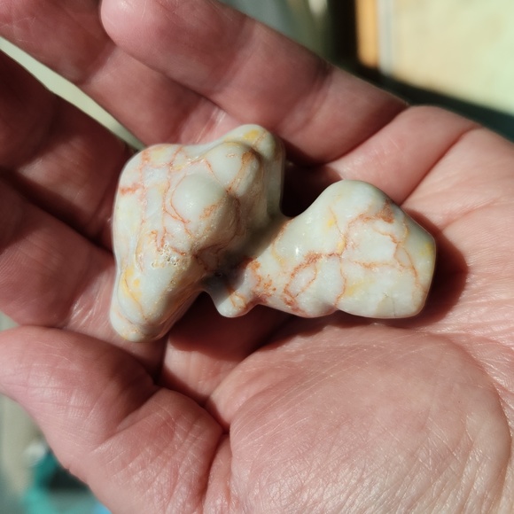 Red Network Jasper Stone Crystal  Healing Energy Carved Goddess Body Natural - Picture 4 of 9